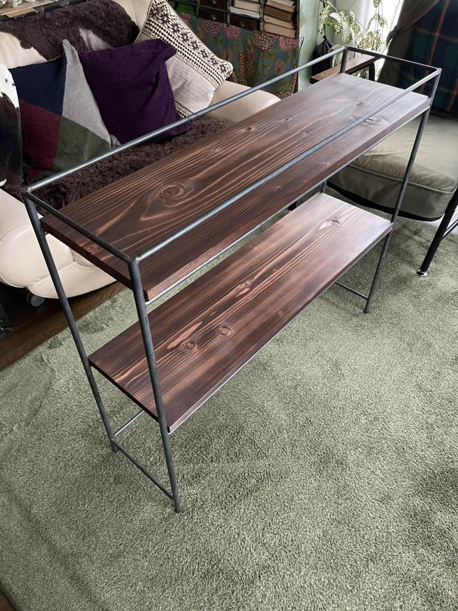 アイアンシェルフ アイアン家具 ハンドメイド 棚 ラック モダン 男前