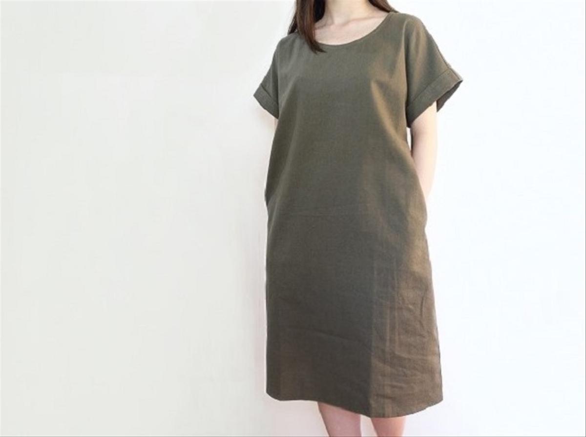 Cotton, linen コットンリネンワンピース<カーキ> - ascotwm.com