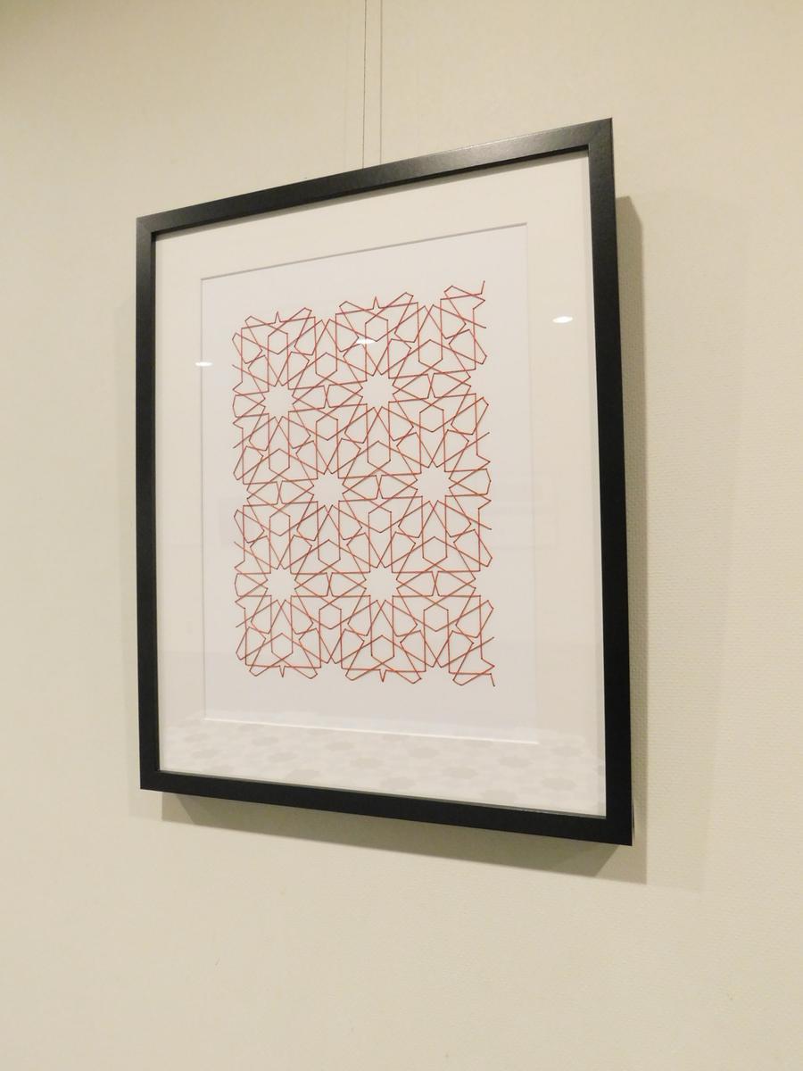 イスラム幾何学的芸術。装飾的ウォールアート。(26)