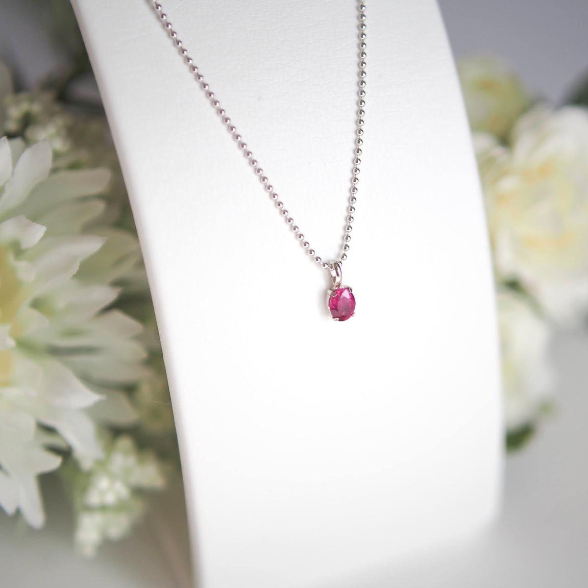 ルビー 0.39ct PT900 ネックレス【ジュエリー】 | rsypkmandiri.co.id