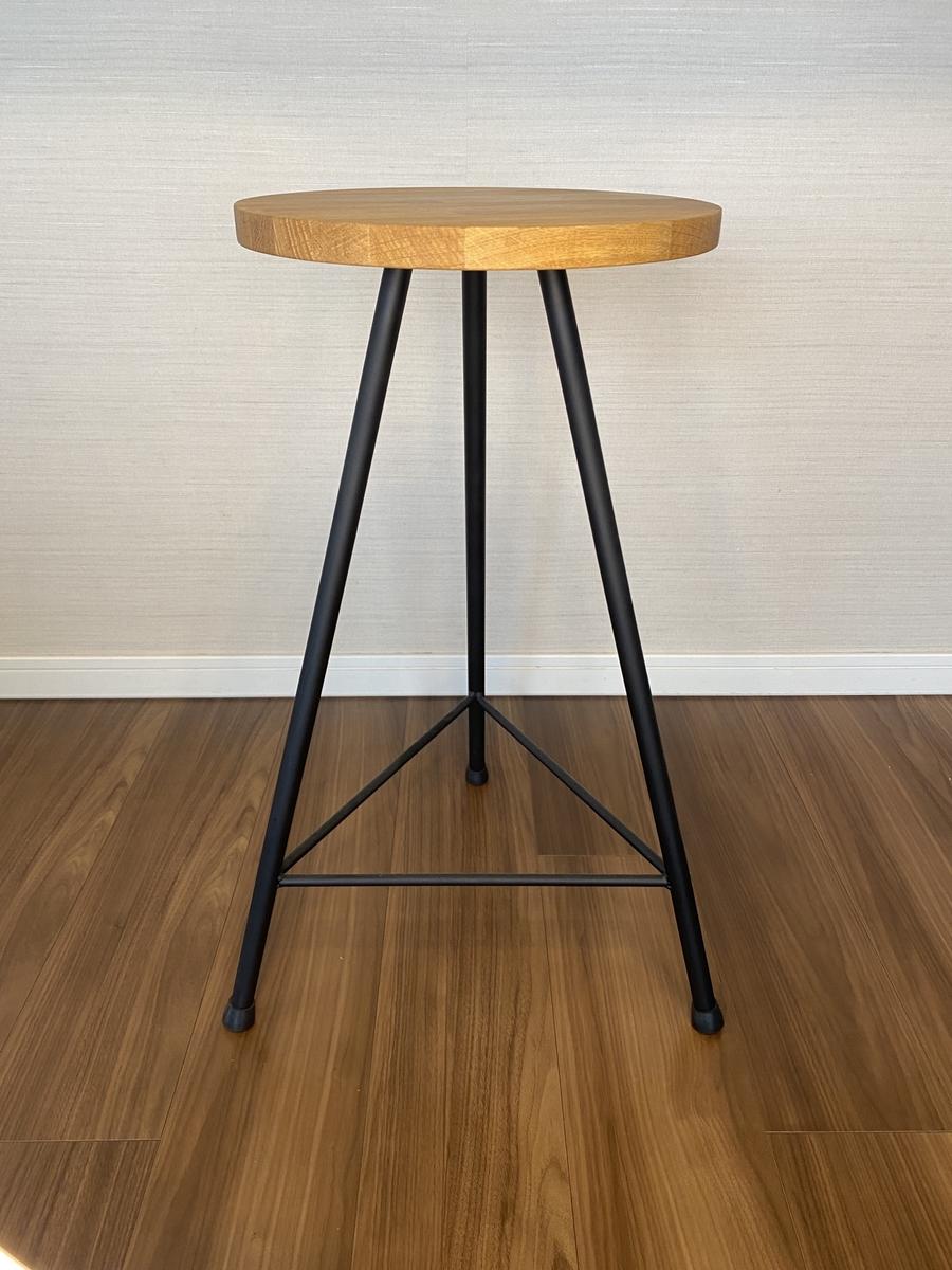 木製スツール 座面幅30cm×高さ47cm 丸椅子 stool - スツール