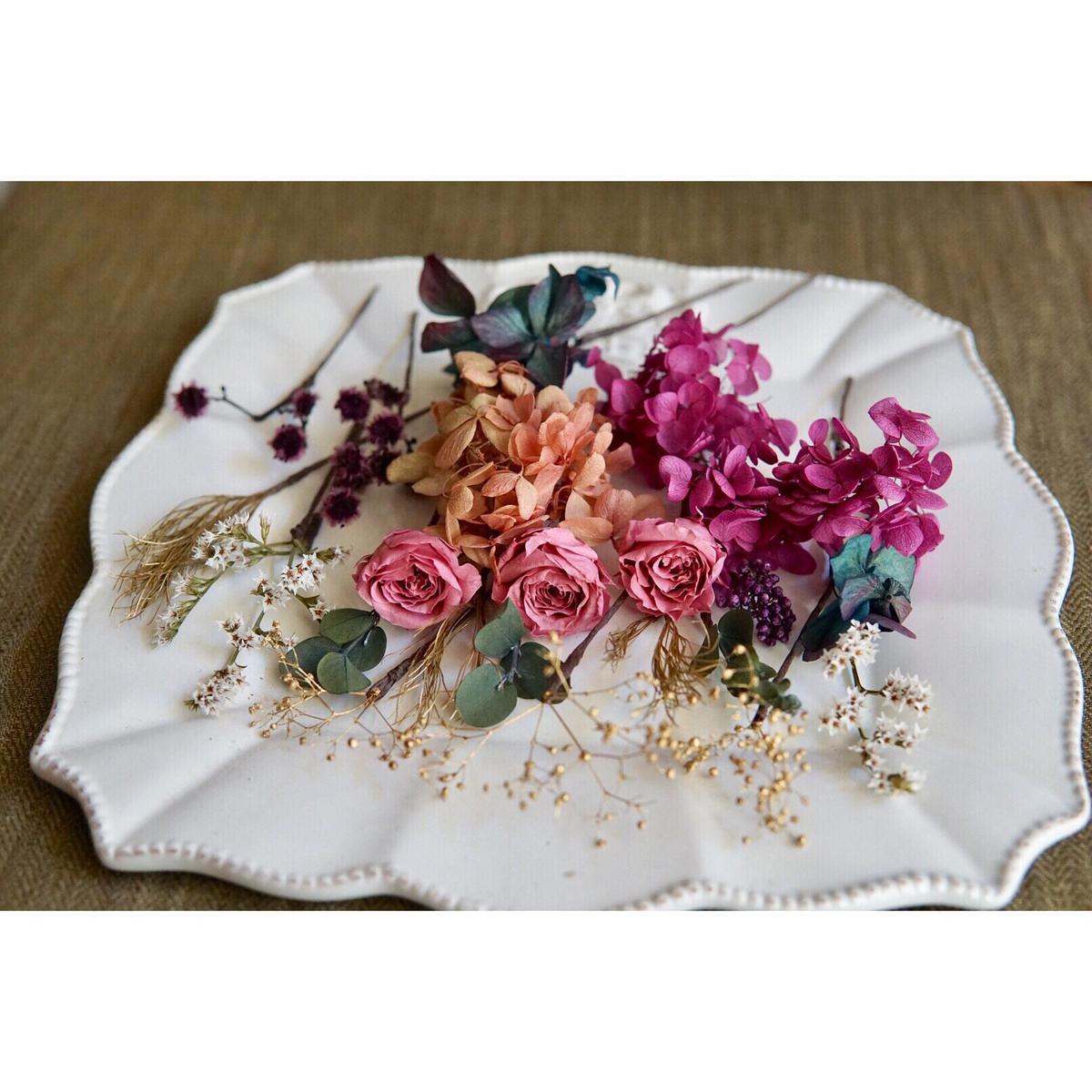 natural vintage headdress : ヴィンテージフラワーヘッドドレス