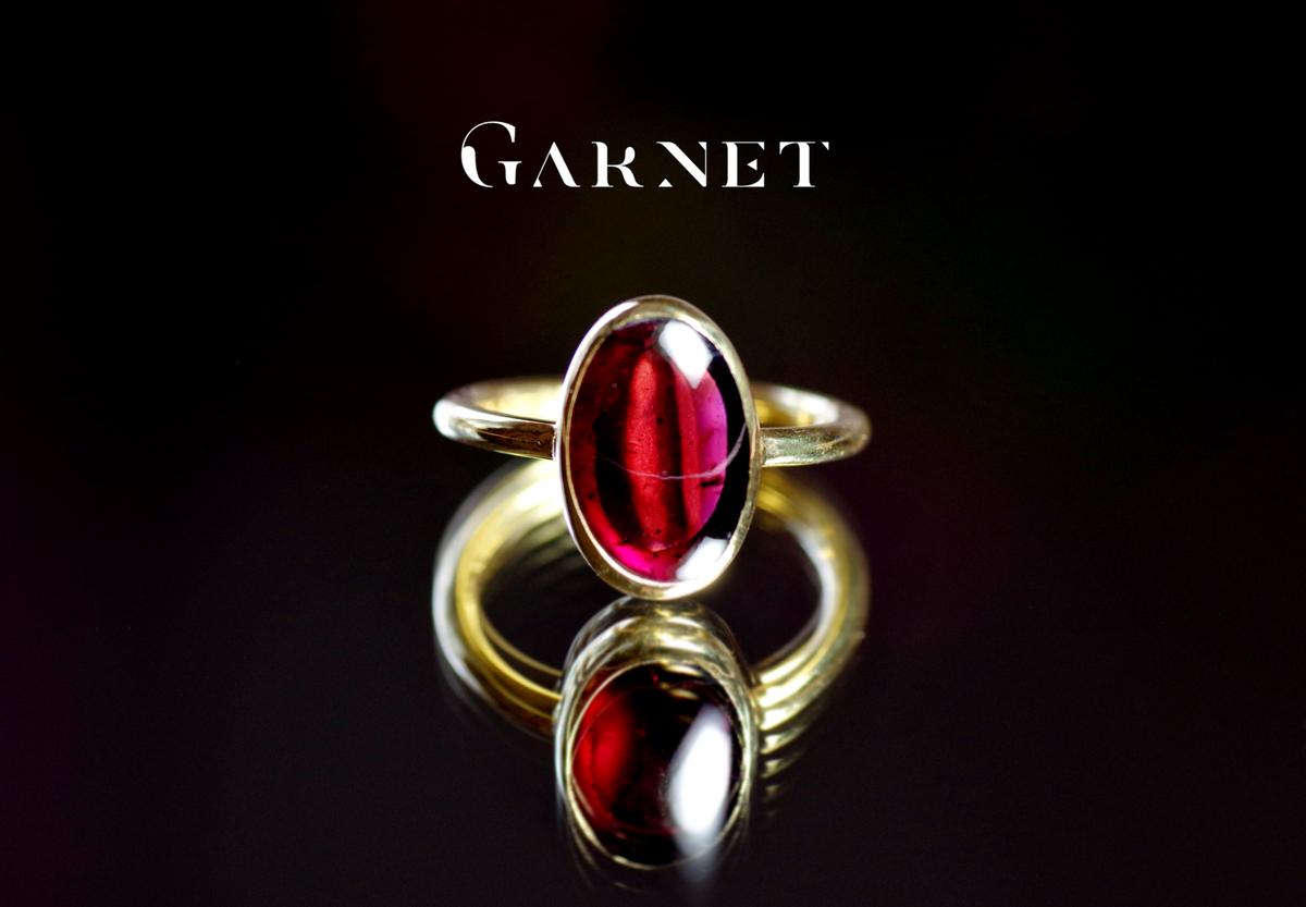 New『Garnet』の世界でひとつの天然石リングsilver925 + 22kgf