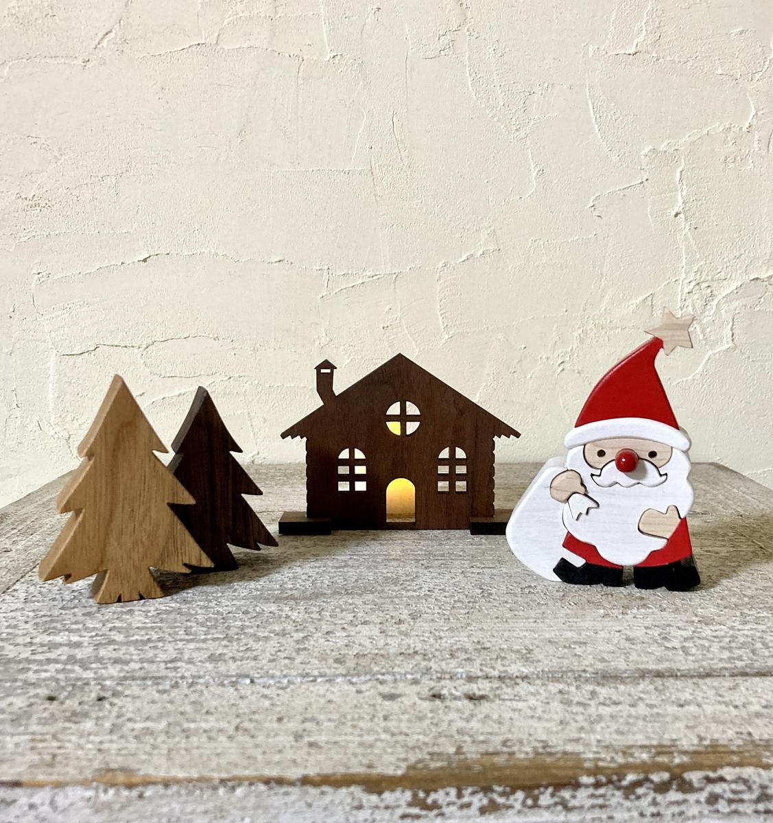 メリークリスマス♪木から生まれたサンタさんセット