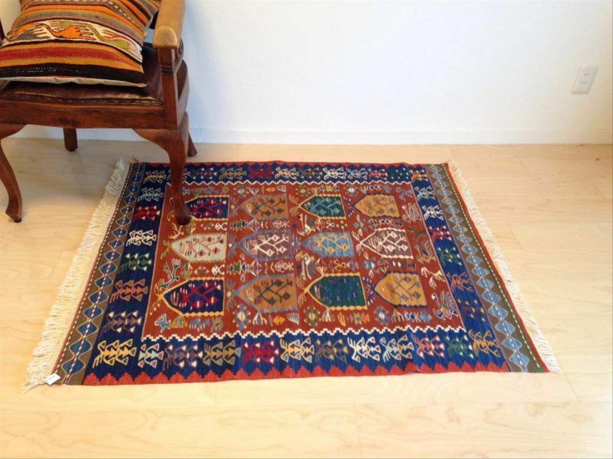送料無料✳︎ 手織りラグ ターキッシュキリム kilim | exelgyn.com