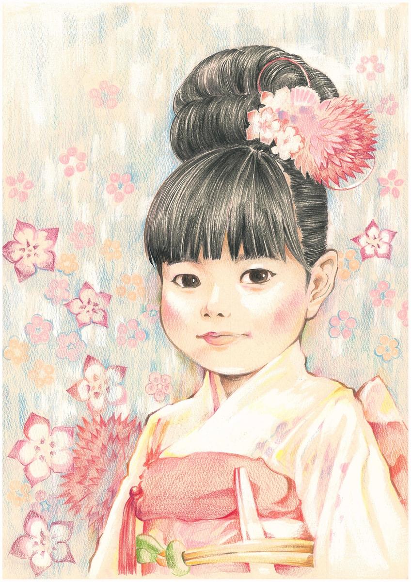 ☆色鉛筆で描く優しい似顔絵 オーダー賜ります ☆色鉛筆で描く優しい似顔絵 オーダー賜ります