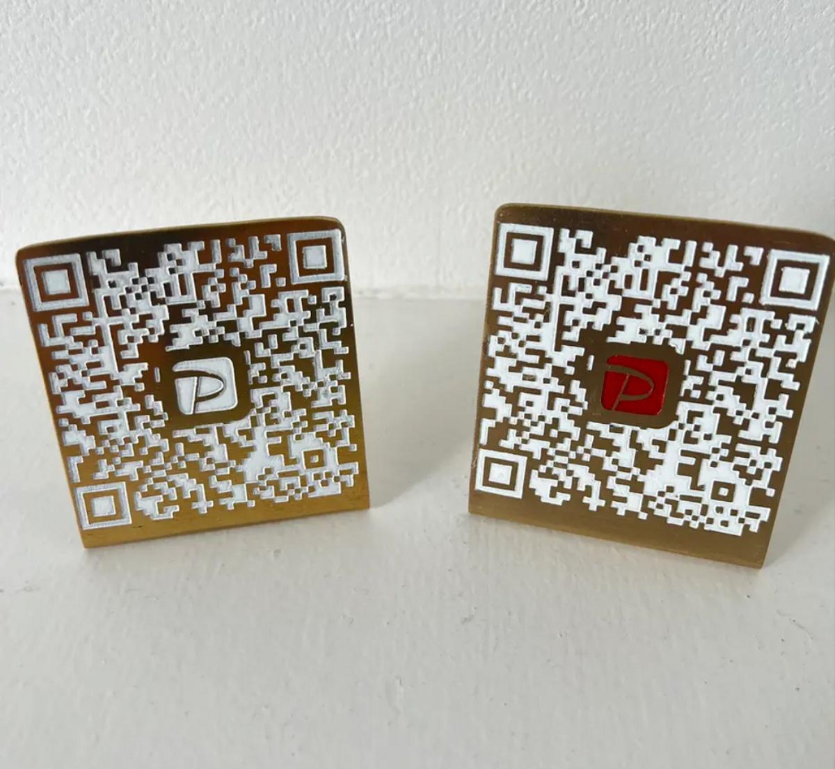 【受注生産】真鍮製 PayPay QRコードディスプレイスタンド