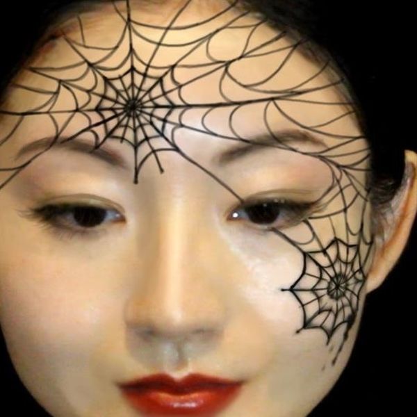 蜘蛛の巣タトゥーシール 顔用絵の具セット ハロウィン フェイスペイント スパイダー クモ 子どもにも ハンドメイドマーケット Minne