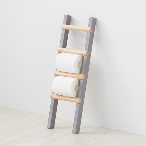 HASAMU Paper Ladder Rack／トイレットペーパーストック／収納棚／ トイレ 収納