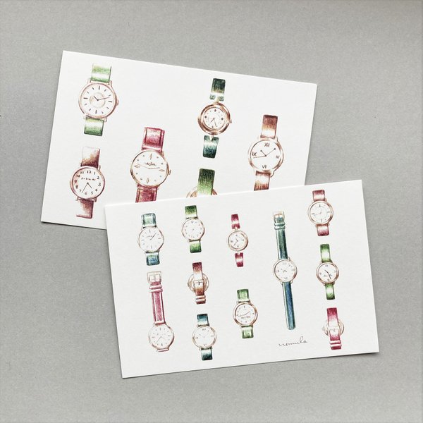post card set -watches-