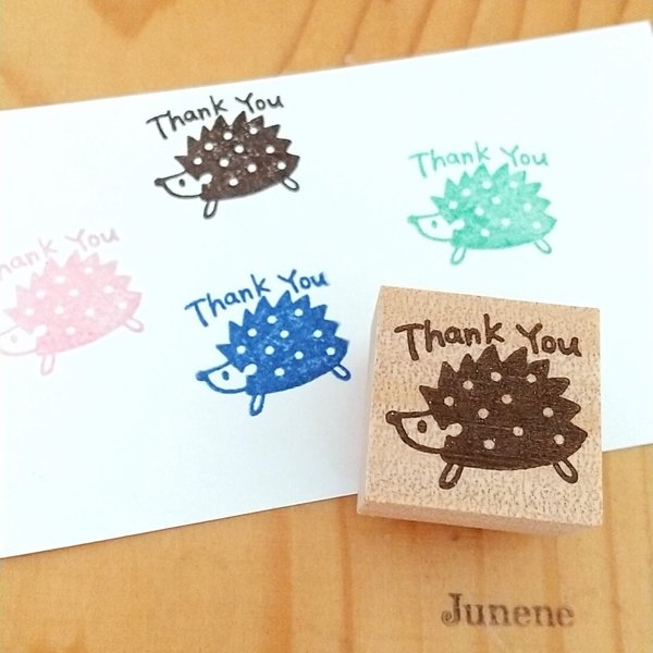 thank-you☆はんこ(ハリネズミ)