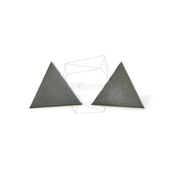 ERG-489-MR【2個入り】トライアングルピアス,Flat Triangle Shape Earring Post