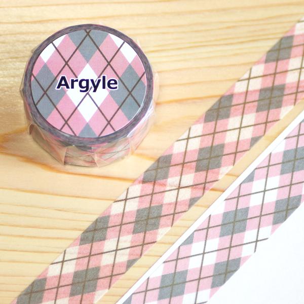 【Argyle 〜さくら〜】オリジナルマスキングテープ（20mm×10m）