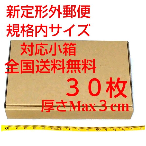 送料無料 定形外郵便用小型ダンボール：厚さMAX3cm定形外郵便規格内サイズ