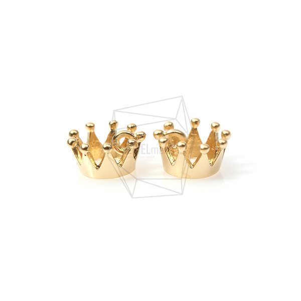 PDT-668-MG【4個入り】クラウンペンダント,Tiny Crown Pendant