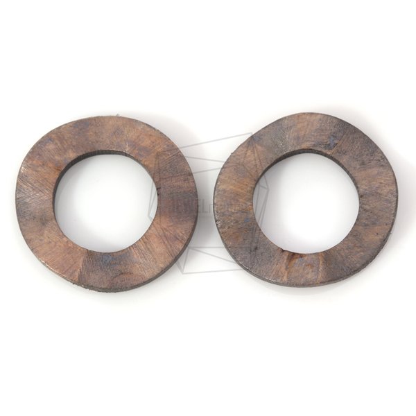 BSC-337-G【4個入り】サークルウッドビーズ,Circle Wooden Beads