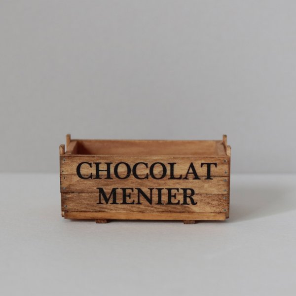 Chocolat Menier　ショコラムニエ　木箱　ミニチュア　ヴィンテージ　フランス