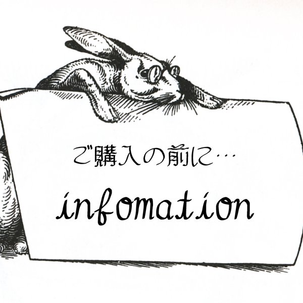 ご購入の前に～infomation～