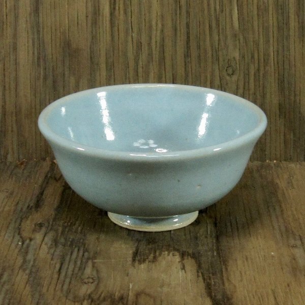 陶器 ご飯茶碗（小）トルコ釉【200606】