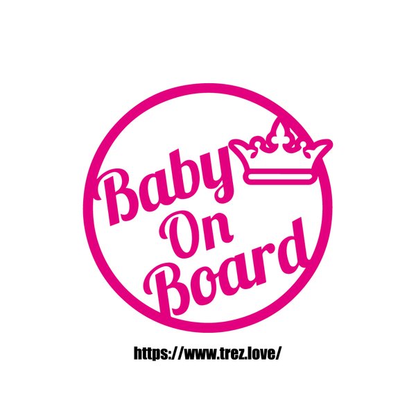 全10色 BABY ON BOARD サークル ステッカー 