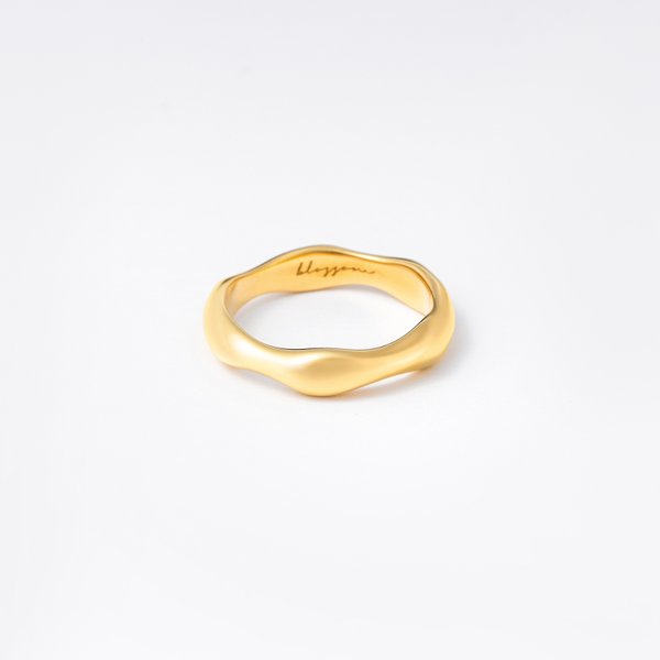wave ring / gold