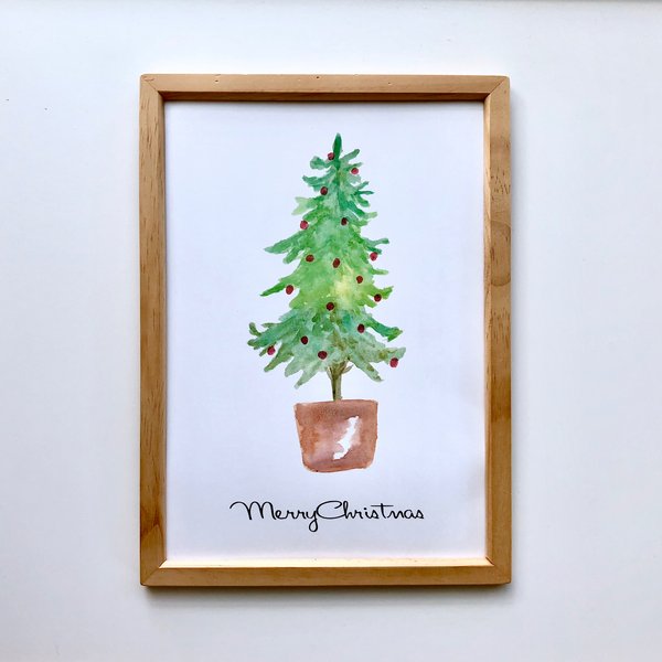 クリスマスツリーのインテリアポスター