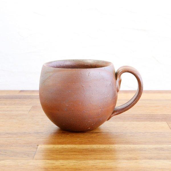 備前焼　丸いコーヒーカップ【A】【陶器・マグカップ】