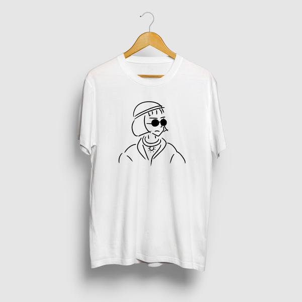 ショートボブガール3  イラストTシャツ
