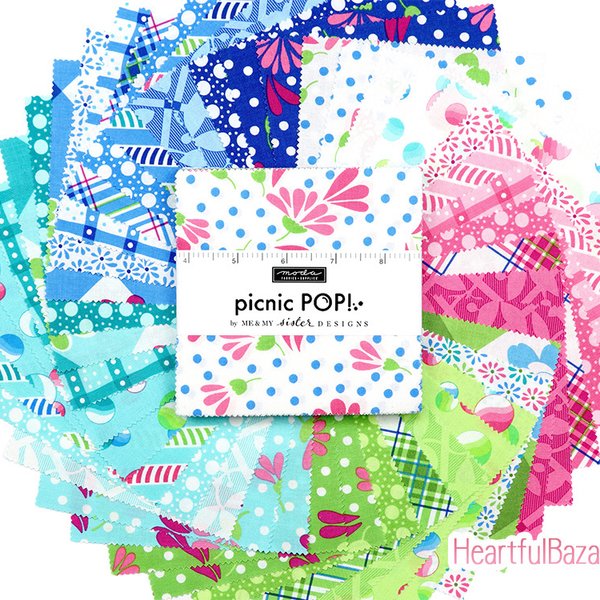 USAコットン moda charmpack 42枚セット picnic POP! 生地 布 