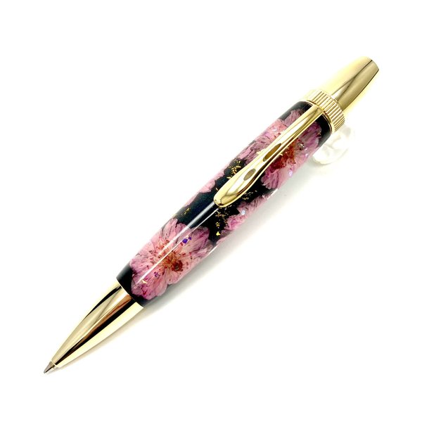 押花のボールペン Flower Pen 八重桜  /やえざくら（黒色）TFB2021