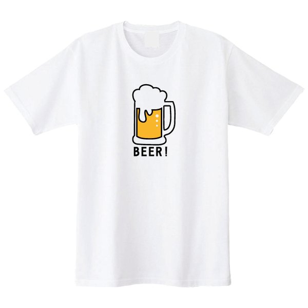 【送料無料】１年中大好き！ビールTシャツ カラー全２色　各種サイズございます　お酒Ｔシャツ　居酒屋Tシャツ