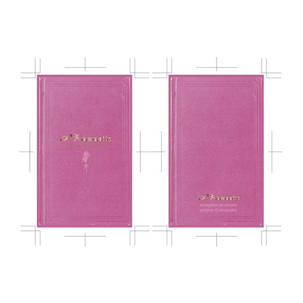 ピンクの本な名刺・台紙
