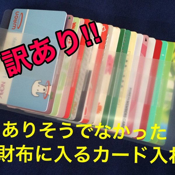 ⭐️100個限定‼︎⭐️訳あり☆長財布に入るカード入れ20/カードケース/カード入れ/インナーカードケース/長財布/大容量/収納/薄いカードケース