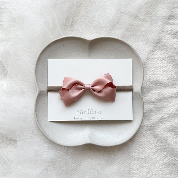 限定color‼︎PINK　𝐎𝐌𝐄𝐊𝐀𝐒𝐇𝐈 𝐜𝐨𝐥𝐥𝐞𝐜𝐭𝐢𝐨𝐧　Satin ribbon bow babyhairband　