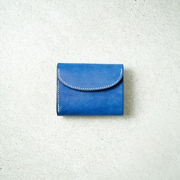 flap mini wallet [ pueblo cobalt ] ミニ財布 コンパクトウォレット