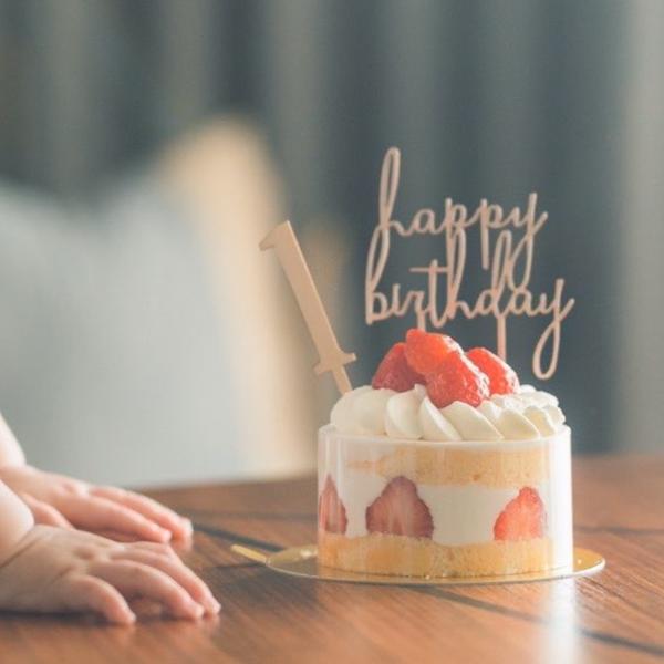 お誕生日ケーキの飾りつけに★ハッピーバースデー＆数字のケーキトッパー