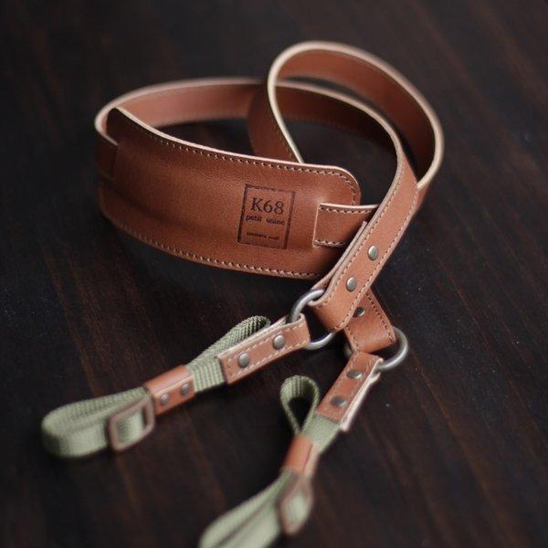 Camera Strap #18　Brown×Olive