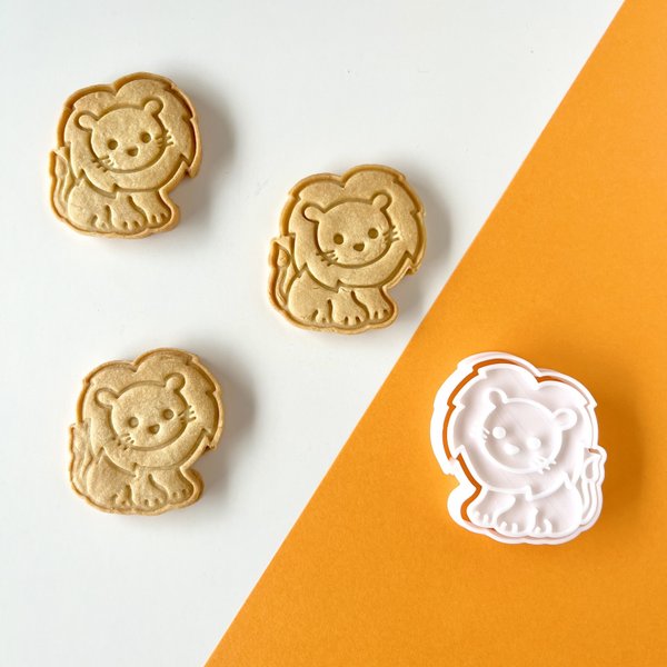 【クッキー型】ライオン　動物