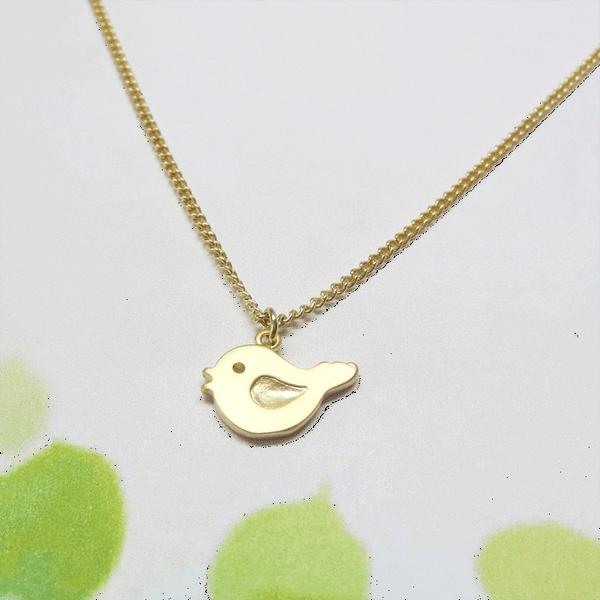 歌う鳥さんのネックレス　singing bird necklace