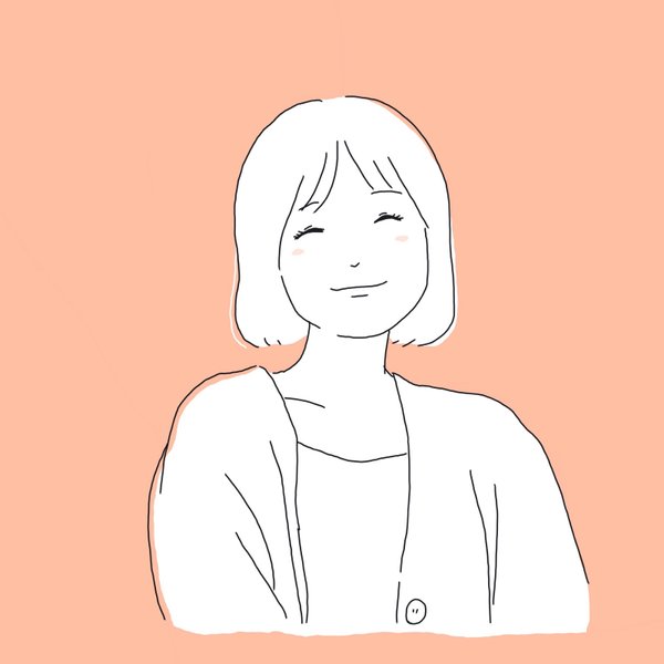 【優しい雰囲気の単色イラスト】1名〜、シンプル、似顔絵、イラスト、アイコン、プロフィール画像、単色、安い、安価（背景有り無し納品可能）、オシャレ、SNS