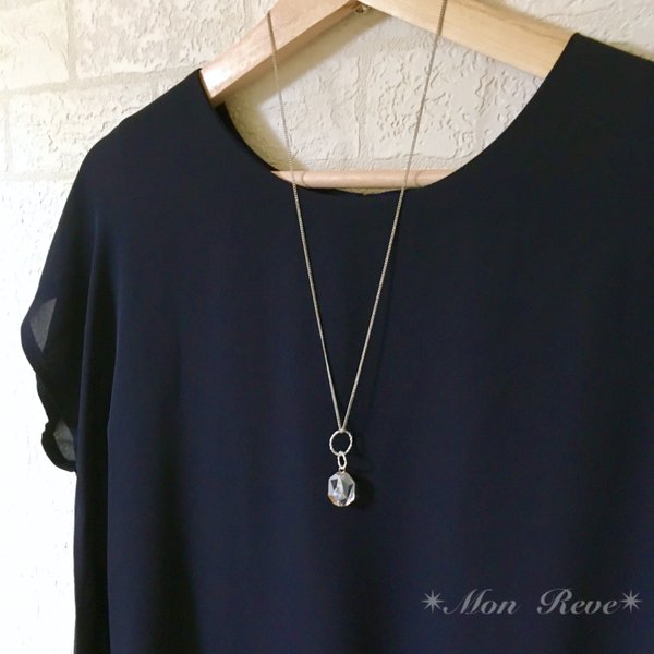 再販5♡Swarovski Simple* ロングネックレス