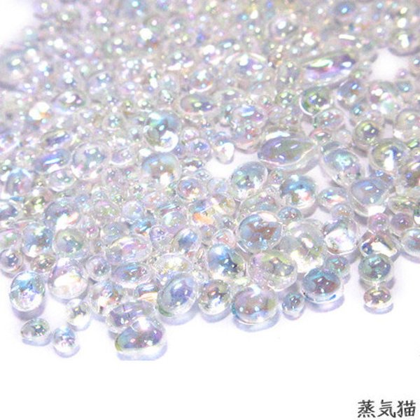 ガラス粒 オーロラ 10g【レジン 硝子粒 素材】