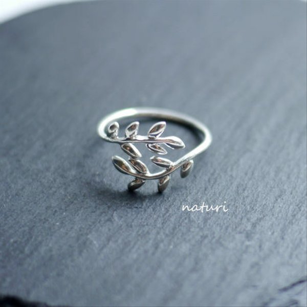 【feuille】sv925 leaf ring