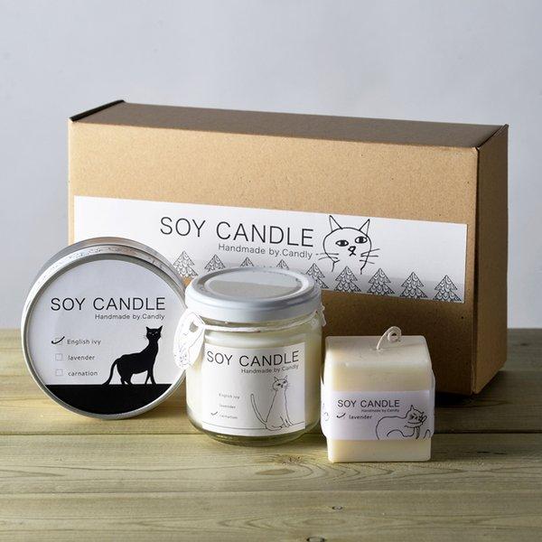 Soy Candle3点セット（無添加ソイワックス100％）
