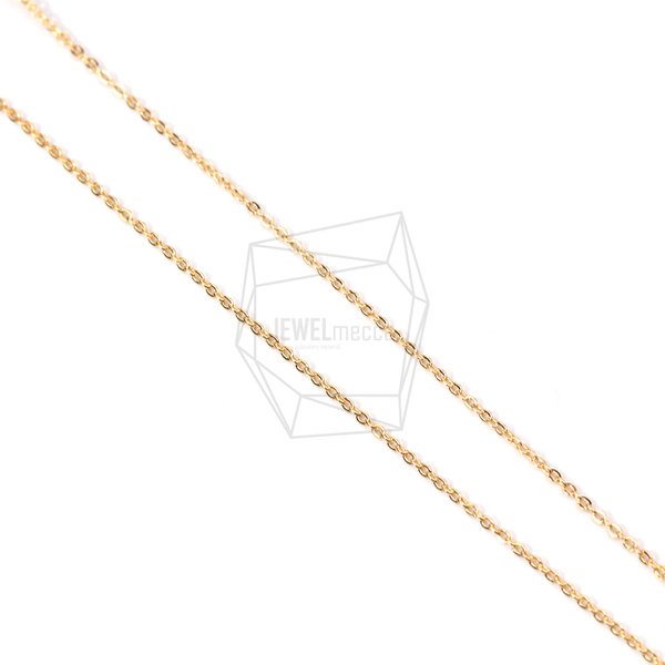 CHN-010-G【6m】ネックレスチェーン,230sf, Chain,shiny gold plated