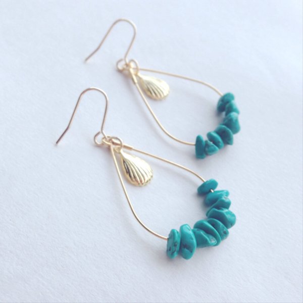 turquoise shell❤︎ドロップ