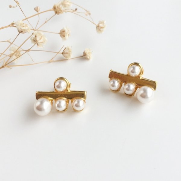 gold jewelry swarovski crystal pearlピアス／イヤリング ラッピング対応