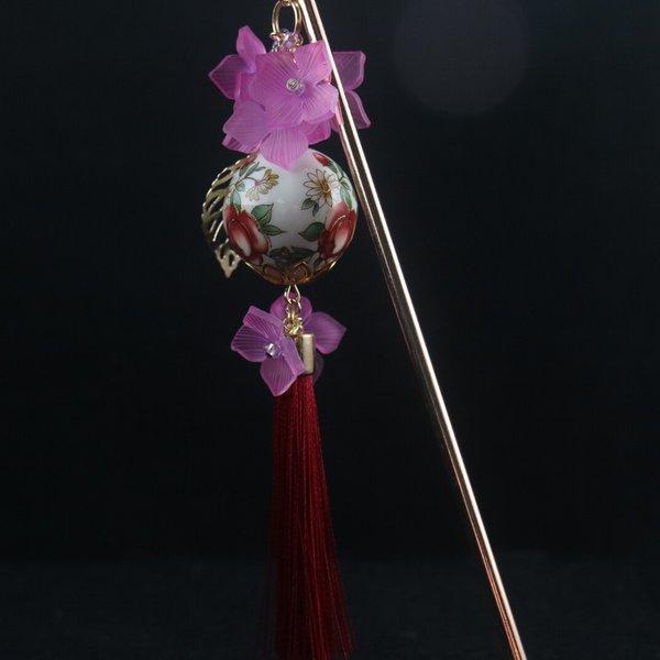 【NEW】紫陽花の簪（ピンク）