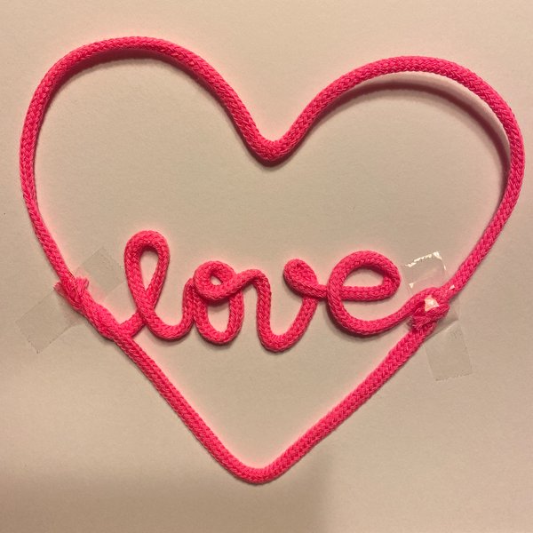 運命の赤い糸 前撮り小物 フォトプロップス Lovein ハートピンクＶｅｒ．