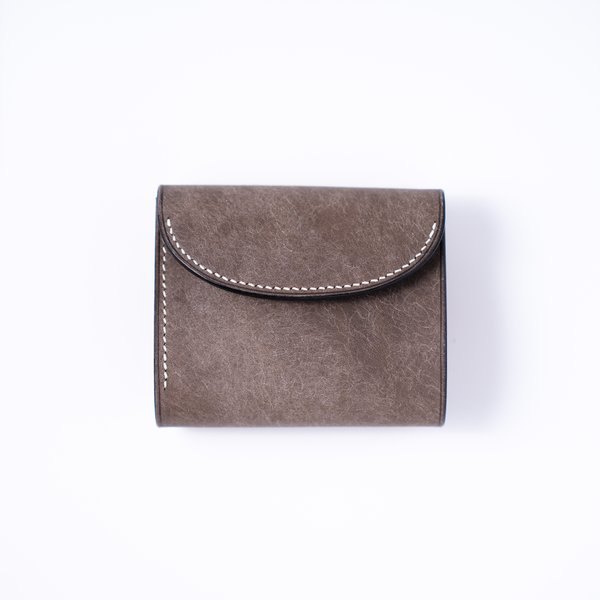 flap mini wallet  [ Ash gray ] ミニ財布 コンパクトウォレット